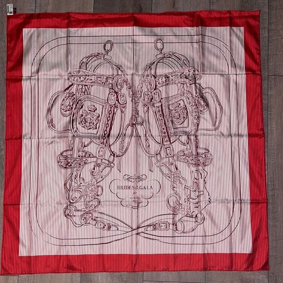 Hermes Bridges de Galla Large Silk Scarf - Picture 1 of 6